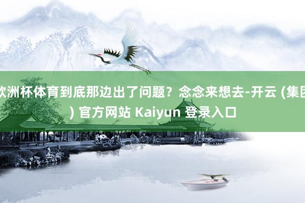 欧洲杯体育到底那边出了问题？念念来想去-开云 (集团) 官方网站 Kaiyun 登录入口